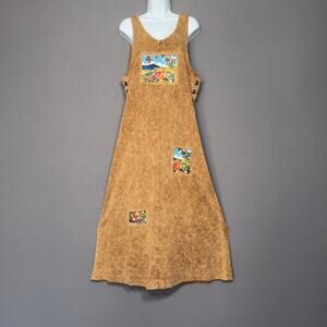 PRODUCE STUDIO Vintage Sleeveless Midi Dress Jumper Wearable Art  Size L Large